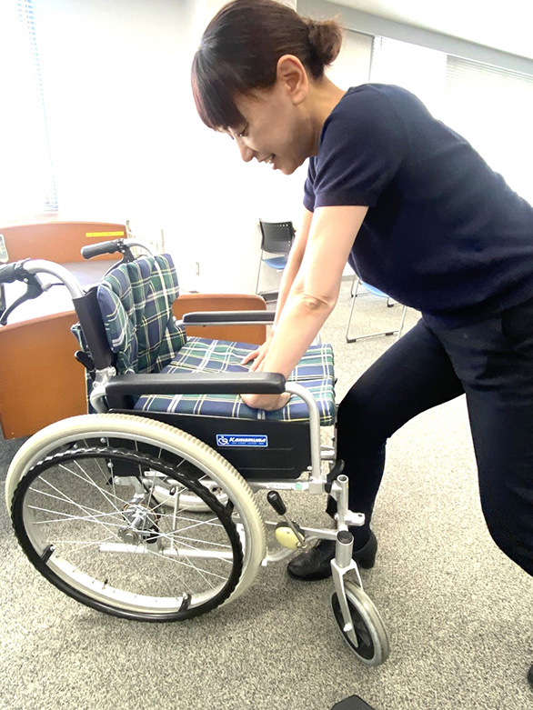 車いす準備